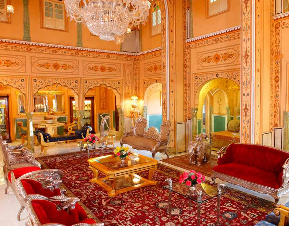 The Raj Palace Sitting Area