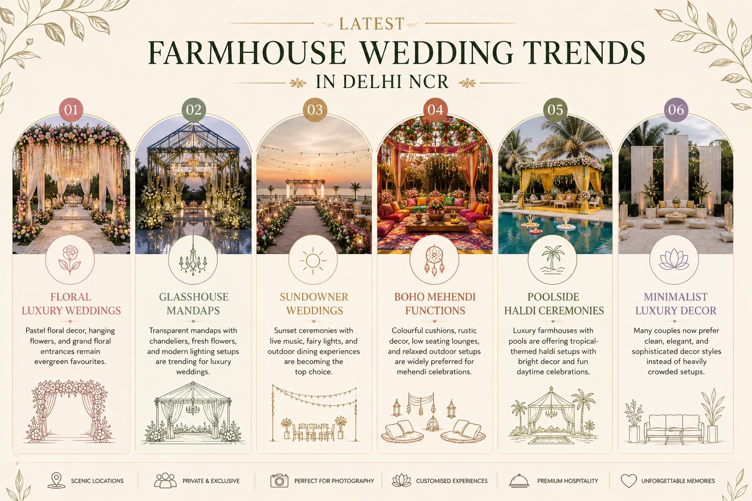 Latest Farmhouse Wedding Trends in Delhi NCR