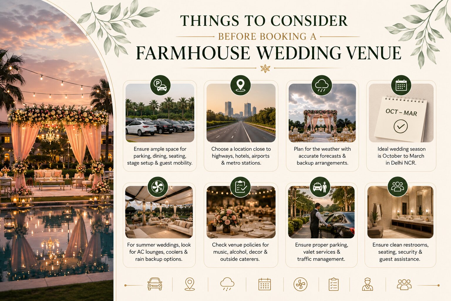 Things to Consider Before Booking a Farmhouse Wedding Venue