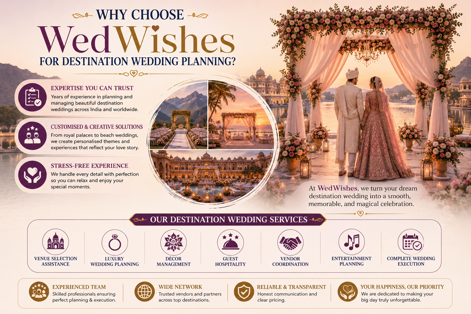 Why Choose WedWishes for Destination Wedding Planning