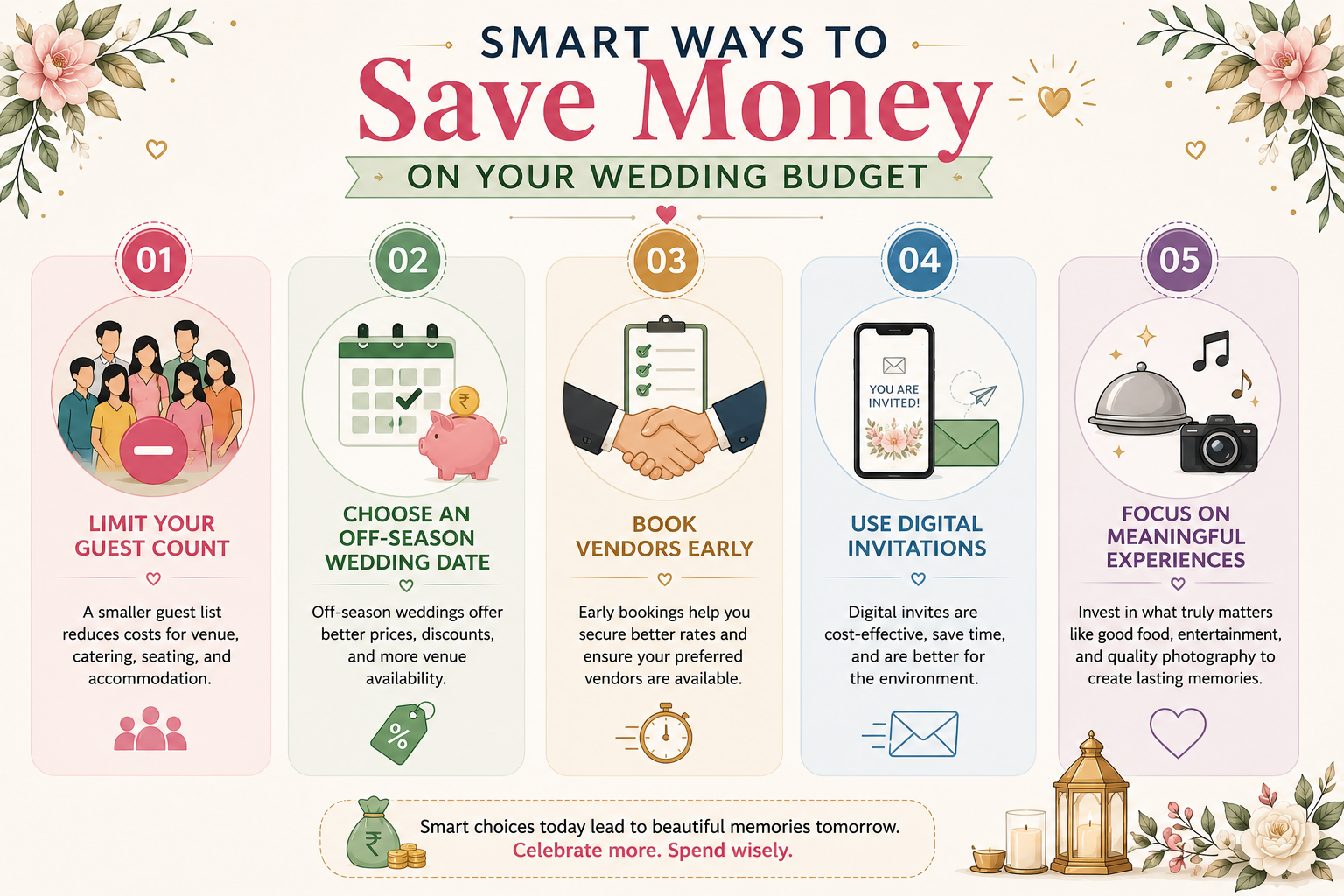 Smart Ways to Save Money on Your Wedding Budget