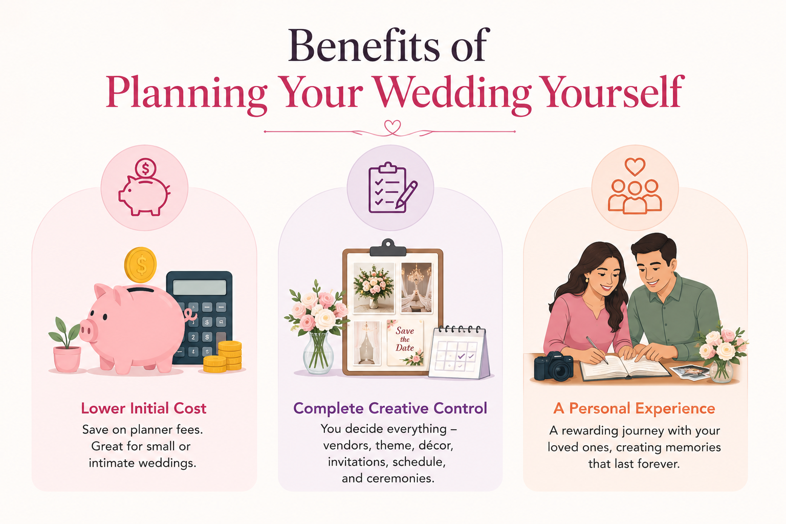 Benefits of Planning Your Wedding Yourself