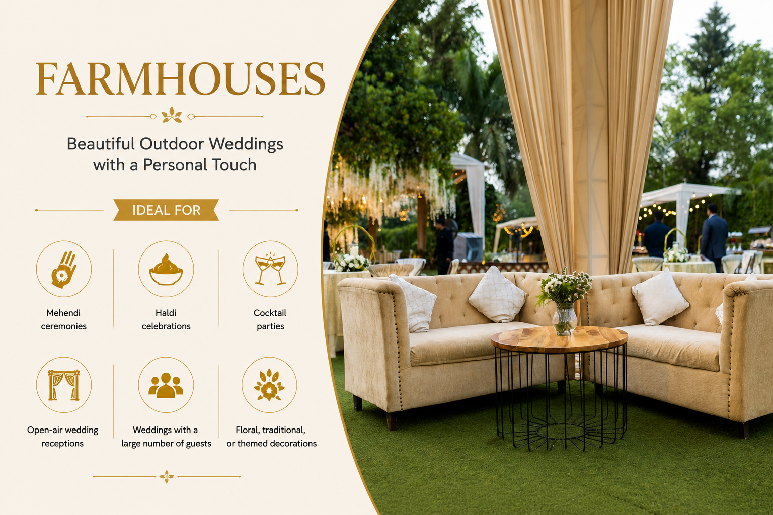 Farmhouses wedding venues in gurugram
