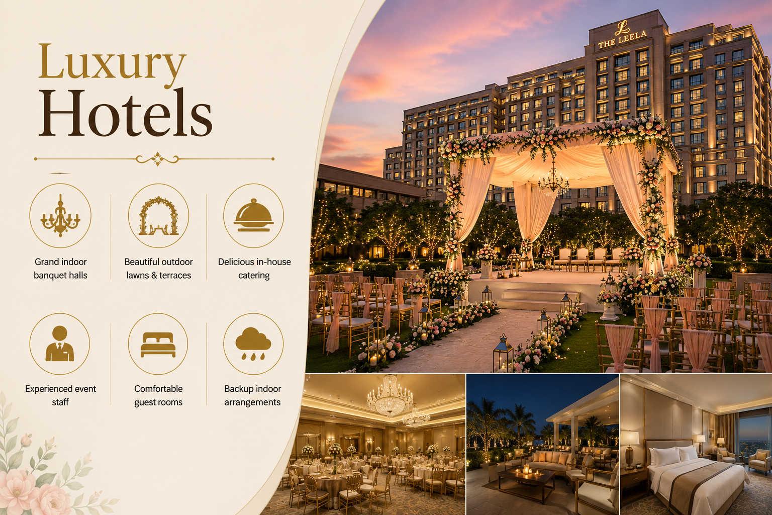 Luxury Hotels in gurugram for weddings